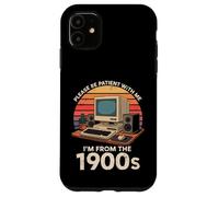Geek, per favore, sii paziente, vengo dal 1900, computer PC retrò Custodia per iPhone 11