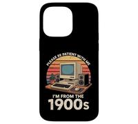 Geek, per favore, sii paziente, vengo dal 1900, computer PC retrò Custodia per iPhone 14 Pro Max