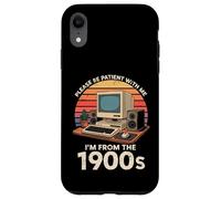 Geek, per favore, sii paziente, vengo dal 1900, computer PC retrò Custodia per iPhone XR