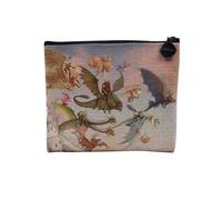 Geek Pixel Art Retro Gaming Videogiochi Vintage Illustrazione Fantasy Dragon - Astuccio per trucco in tela effetto lino, astuccio da toilette - Portamonete, Drago 3, 15 x 10 cm, Astuccio per il trucco