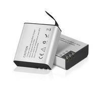 GeeKam Batteria Action Cam, 2 x 1350mAh Batteria Ricaricabili Compatibile per AKASO EK7000/Brave 4/V50X, Apexcam, COOAU, Dragon Touch, Crosstour, Campark, APEMAN, Surfola, Exprotrek, S009R, PG1050
