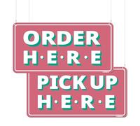 GEEKBEAR Order Here Pick Up Here, 2 confezioni (rosa)