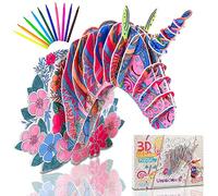 Geeke Puzzle 3D per bambini, set fai da te per bambini dai 6 ai 12 anni, regalo di compleanno (unicorno)