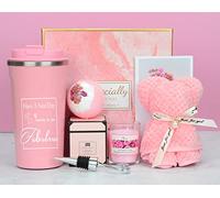 GEEKEO Set regalo per donne, compleanno per lei, mamma migliore amica, guarisci presto, spa rilassante set regalo per lei fidanzata, moglie, sorella, rosa (LH001)
