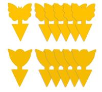 GeekerChip 12 Pezzi Trappola per Mosche,Giallo Trappole Appiccicose,Plug-in Trappola per Mosche Piastre per Insetti per Moscerini, Afidi,Mosche Minatori e Mosche Bianche