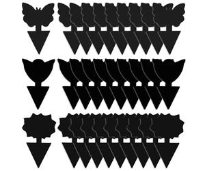 GeekerChip 30 Pezzi Trappola per Mosche,Giallo Trappole Appiccicose,Plug-in Trappola per Mosche Piastre per Insetti per Moscerini, Afidi,Mosche Minatori e Mosche Bianche(Nero)