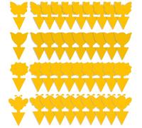 GeekerChip 40 Pezzi Trappola per Mosche,Giallo Trappole Appiccicose,Plug-in Trappola per Mosche Piastre per Insetti per Moscerini, Afidi,Mosche Minatori e Mosche Bianche