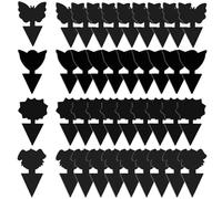 GeekerChip 40 Pezzi Trappola per Mosche,Giallo Trappole Appiccicose,Plug-in Trappola per Mosche Piastre per Insetti per Moscerini, Afidi,Mosche Minatori e Mosche Bianche(Nero)