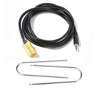 GeekerChip adattatore cavo AUX verso Jack da 3,5 mm e 2 chiave di smontaggio autoradio per Fiat Grande Punto Alfa Romeo 159