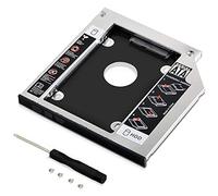 GeekerChip Hard Drive Caddy Frame 9,5mm,2nd 2.5" HDD/SSD SATA3 HDD Hard Drive Adattatore per 9.5mm Notebook Dvd-Rom bay Ottico