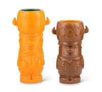 Geeki Tikis The Flintstones Tazza Set Fred & Barney Tiki Tazze Contiene 828ml