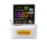 GeekMagic Mini display a cubo con ologramma 3D, nuovo trend, mini orologio WiFi trasparente, display creativo, decorazione da scrivania, idea regalo, decorazione per la scrivania, idea regalo per GIF