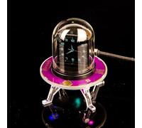 GeekMagic - Stazione meteorologica WiFi, orologio digitale per esterni, termometro e igrometro con design UFO Mars Lander e 6 impostazioni di allarme