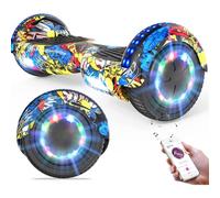 GeekMe Hoverboards Auto bilanciamento Scooter 6.5 '' Regalo per Bambini e Adulti - Bluetooth Altoparlanti LED luci