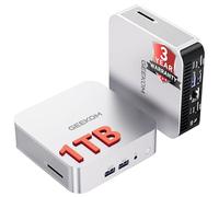 GEEKOM A6 Mini PC, AMD Ryzen 7 6800H (fino a 4,7 GHz), AMD Radeon 680M, 32GB DDR5 1TB SSD, WiFi 6E, BT5.2, USB4 x 2, 4K Quad Display, Windows 11 Pro, Mini PC Desktop Design Compatto in Alluminio