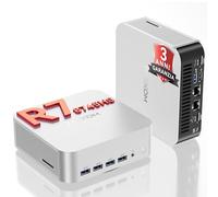 GEEKOM A8 Max Mini PC con AMD Ryzen 7 8745HS|16GB DDR5 ESPANDIBILE e 1TB SSD,Windows 11 Pro - Doppia LAN 2.5G, USB4.0, Supporto 4K/8K - Per Creatori Professionali e Applicazioni Aziendali