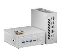 GEEKOM AE8 MAX Mini-PC, computer desktop con processore AMD Ryzen 7 8745HS (8K/16T, fino a 4,9 GHz) con 32 GB di RAM DDR5 5600MHz e 1 TB di SSD PCIe, Windows 11 Pro/USB4/WIFI 6E/BT 5.2/8K UHD/2.5G LAN