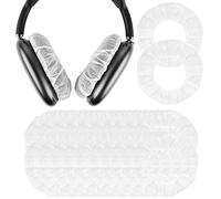 GEEKRIA - 100 paia di copriauricolari usa e getta per AirPod Max, copriauricolari, protezioni per auricolari, cuffie e auricolari igienici, estensibili, per auricolari da 3,14 a 4,33 pollici