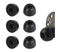 Geekria 3 paia di auricolari in memory foam senza fili, compatibili con auricolari in-ear da 4,5 a 6,3 mm, blocco degli ugelli, punte in schiuma di rumore, punte per auricolari (taglia S/corto)