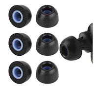 Geekria 3 paia di auricolari in memory foam senza fili, compatibili con auricolari in-ear da 4,5 a 6,3 mm, blocco degli ugelli, punte in schiuma di rumore, punte per auricolari (taglia M/corto)