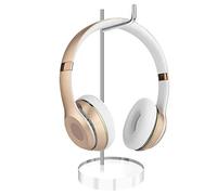 GEEKRIA Acrylic Headphones Stand/Headset Holder/Desk Display Hanger, Fit Audio-Technica, Bose QC25, QC15, AE2, Solo, Parrot Zik, and Many Mid-Sized Earphones