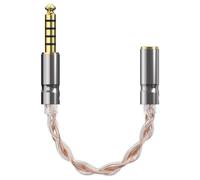 GEEKRIA Apollo 4N Silver Crystal Balanced OCC Adapter Audio Cable (4.4mm Male to Balanced 2.5mm Female)