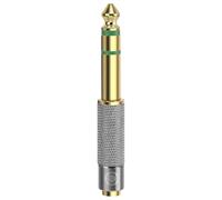 GEEKRIA Apollo 6.35mm Male to 3.5mm Female Stereo Audio Jack Adapter, 6.35mm (1/4 Inch) to 3.5mm (1/8 inch), Male to Female Plug Adapter Gold Plated
