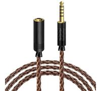 GEEKRIA Apollo 6NOCC - Cavo di prolunga bilanciato da 4,4 mm, in rame a cristalli singoli, 4,4 mm maschio a femmina, cavo di ricambio per cuffie HiFi (1,5 m)