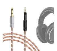 GEEKRIA Apollo Cavo audio di aggiornamento placcato argento 4,4 mm - 2,5 mm compatibile con Sennheiser HD620S HD599 HD598 HD560S HD400PRO HD579 HD569 HD550 HD505, cavo di ricambio (4,9 ft/1,5 m)