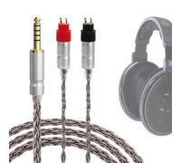 GEEKRIA Apollo - Cavo audio in rame placcato argento, compatibile con cuffie Sennheiser HD600, HD650, HD660S2, HD6XX, cavo di ricambio per cuffie da 4,4 mm per amplificatore (1,5 m)