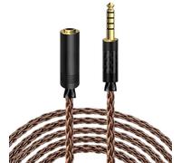 Geekria Apollo Cavo bilanciato 6NOCC 4,4 mm C Rame a cristallo singolo aggiornamento prolunga, cavo sostitutivo 4,4 mm maschio a femmina per headset HiFi (9,8 ft / 3 m)
