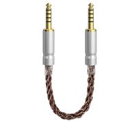 Geekria Apollo - Cavo bilanciato da 4,4 mm, in rame a 5 poli da maschio a maschio, 8 fili 6N OCC, compatibile con iFi DAC, amplificatore, lettore musicale (18 cm)
