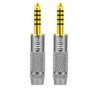 GEEKRIA Apollo da 4,4 mm maschio a 3,5 mm e adattatore placcato oro bilanciato femmina da 2,5 mm per Sony NW-ZX300A, NW-WM1A, NW-WM1Z, PHA-2A, TA-ZH1ES lettore audio, DAP (2 PCS)