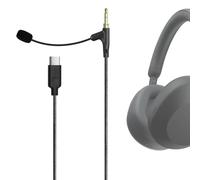 Geekria Boom - Cavo per cuffie compatibile con Sony WH-1000XM5, Skullcandy Crusher ANC 2, Beats Solo 4, jack USB C, cavo di ricambio con microfono Boom, per giochi e riunioni (1,7 m)