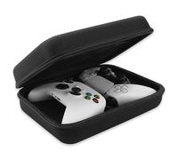 GEEKRIA Borsa da viaggio per due controller compatibile con Sony PS5 DualSense, DualShock 2/4, Xbox One, Series X, 8BitDo Pro2, custodia protettiva con tasca interna in rete