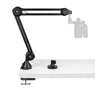 Geekria Braccio per microfono compatibile con Fifine K669, K670 AmpliGame A6 Supporto per braccio per microfono con flangia da tavolo, supporto a sospensione, supporto per montaggio su scrivania