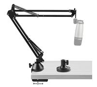 Geekria Braccio per Microfono Compatibile con SAMSON Q2U, Q9U, Q7x, Q8x Adattatore per Montaggio su Braccio per Microfono con Flangia da Tavolo, Supporto per Montaggio su Scrivania