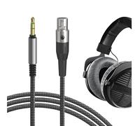 Geekria Cavo audio compatibile con cuffie Beyerdynamic DT 900 PRO X, DT 770 PRO X LE, cavo stereo di ricambio in nylon intrecciato da 3,5 mm (1,7 m)