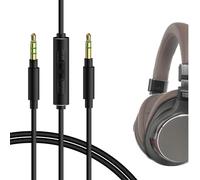 GEEKRIA Cavo audio con microfono compatibile con ATH-M50xBT2/SR5, cavo per cuffie Pioneer SE-MS7BT, da 1/8" (3,5 mm) a 3,5 mm, cavo stereo di ricambio con microfono inline (4 ft/1,2 m)