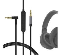 Geekria Cavo audio con microfono compatibile con Beats Studio Pro,Studio3,Solo 4Cavo per cuffie, cavo stereo sostitutivo da1/8"(3,5mm)a3,5mm con microfono in linea e controllo del volume(4piedi/1,2 m)