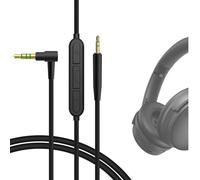 GEEKRIA Cavo audio con microfono compatibile con Bose QuietComfort Ultra II/45/SE/SC/35II/35/700, 3,5 mm a 2,5 mm, cavo stereo di ricambio (4 ft/1,2 m)