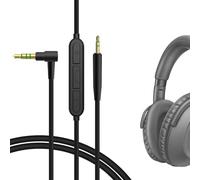 GEEKRIA Cavo audio con microfono, compatibile con Sennheiser Momentum 4, PXC 550, PXC 550 II, cuffie ACCENTUM Plus, cavo stereo di ricambio da 2,5 mm a 3,5 mm (4 ft/1,2 m) con microfono in linea
