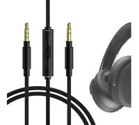 GEEKRIA Cavo audio con microfono compatibile con Skullcandy Crusher ANC2, Hesh3, cuffie, cavo stereo sostitutivo in nylon intrecciato da 3,5 mm con microfono inline e controllo volume (1,2 m)