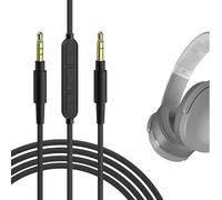 GEEKRIA Cavo audio con microfono compatibile con Skullcandy Crusher Evo, Hesh 3/2, Riff 2 cuffie, cavo AUX da 1/8" (3,5 mm) a 3,5 mm, cavo stereo di sostituzione con microfono in linea (1,7 m/5,6 ft)