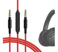 GEEKRIA - Cavo audio con microfono per cuffie Anker Soundcore Life Q10, Life Q20, Life 2 Active, Vortex, COWIN E7, E8, cavo stereo di ricambio da 3,5 mm, con microfono e controllo del volume