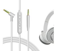 Geekria Cavo audio QuickFit con microfono compatibile con JBL E40BT E45BT E50BT E55BT, TUNE 700BT, TUNE 600BTNC, cavo LIVE 500BT, cavo stereo di ricambio Aux da 2,5 mm con microfono in linea (1,2 m)