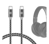 GEEKRIA Cavo audio USB-C compatibile con cuffie Sony, Apple, Beats, Sennheiser, B&W, Razer, Audeze, per telefoni e cuffie (1,2 m)