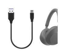 Geekria Cavo di alimentazione di ricambio per cuffie USB-C compatibile con Sony WF-C710N, WH-1000XM6/1000XM5/1000XM4, XB920N/XB910N, ULT WEAR/Field 5, cavo di alimentazione di ricambio (30 cm)