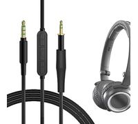Geekria Cavo di ricambio QuickFit per cuffie AKG K430, K450, K451, K452, Q460, K480, JBL J55, J88 con microfono e controllo del volume, compatibile con dispositivi Android e Apple (1,2 m)