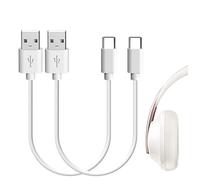 Geekria Cavo di Ricarica Corto per Cuffie di Tipo C, Compatibile con Bose Quietcomfort Earbuds II, SoundLink Flex, QC45, Caricatore 700, Cavo di Ricarica di Ricambio da USB a USB-C (30 cm/2 Pezzi)
